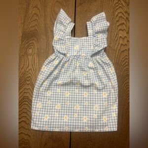 Zara Gingham Dress with Yellow Flowers